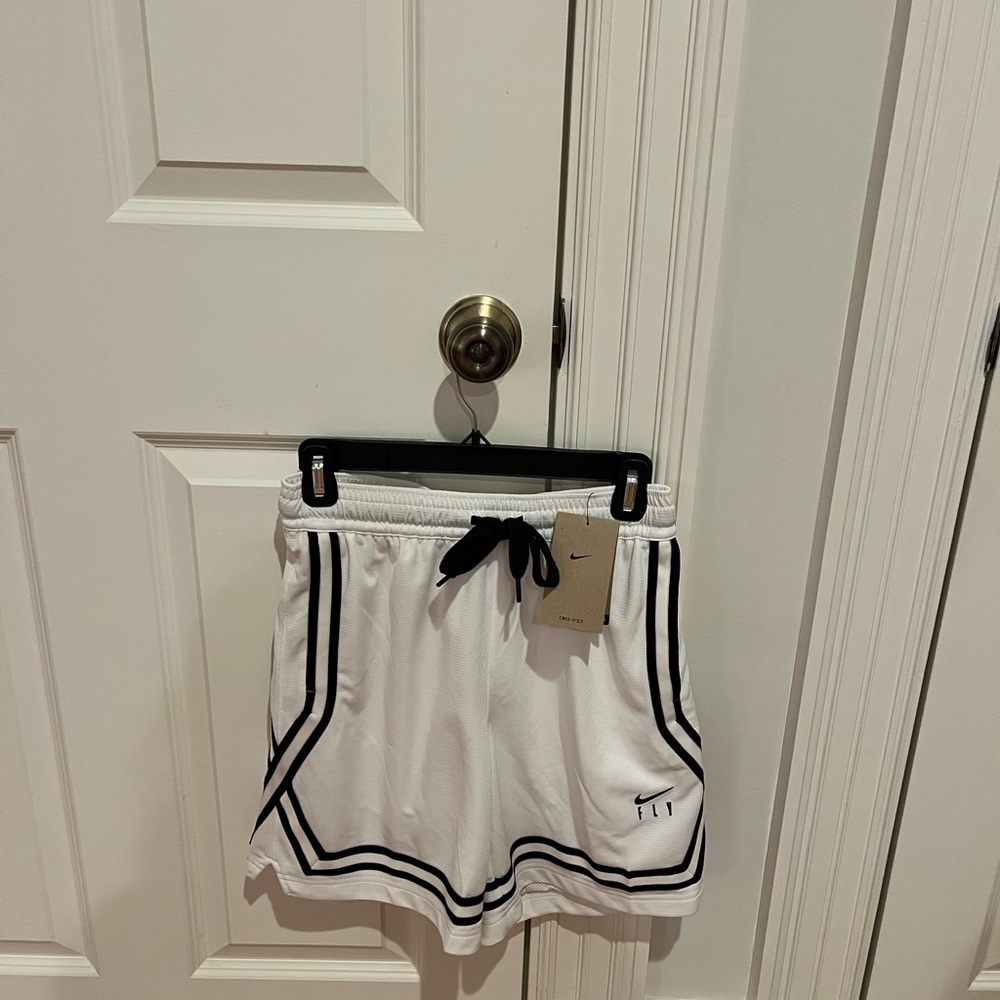 Nike Fly White and Black Shorts- size XS (NWT)